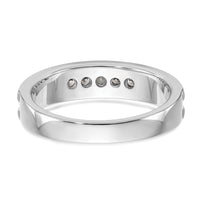 14K White Gold Diamond Men's Band-RM3480B