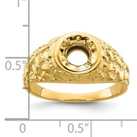 14k 7/8 ct Center Men's Ring Mounting-RM3487B