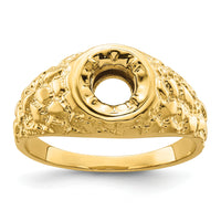 14k 7/8 ct Center Men's Ring Mounting-RM3487B