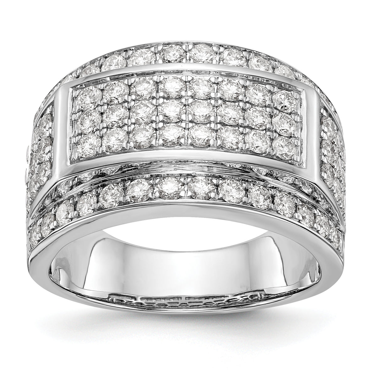 14kw 2 ct. Round Diamond Ring Mounting-RM3489B-206-W
