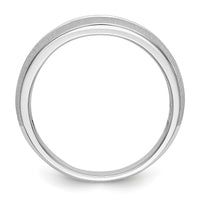 14K White Gold Diamond Men's Band-RM3498B
