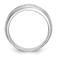 14k White Gold Men's Band Mounting-RM3499B