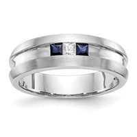 14k White Gold Men's Band Mounting-RM3499B