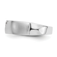 14K White Gold Diamond Men's Band-RM3500B
