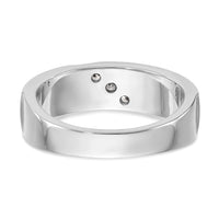 14K White Gold Diamond Men's Band-RM3500B