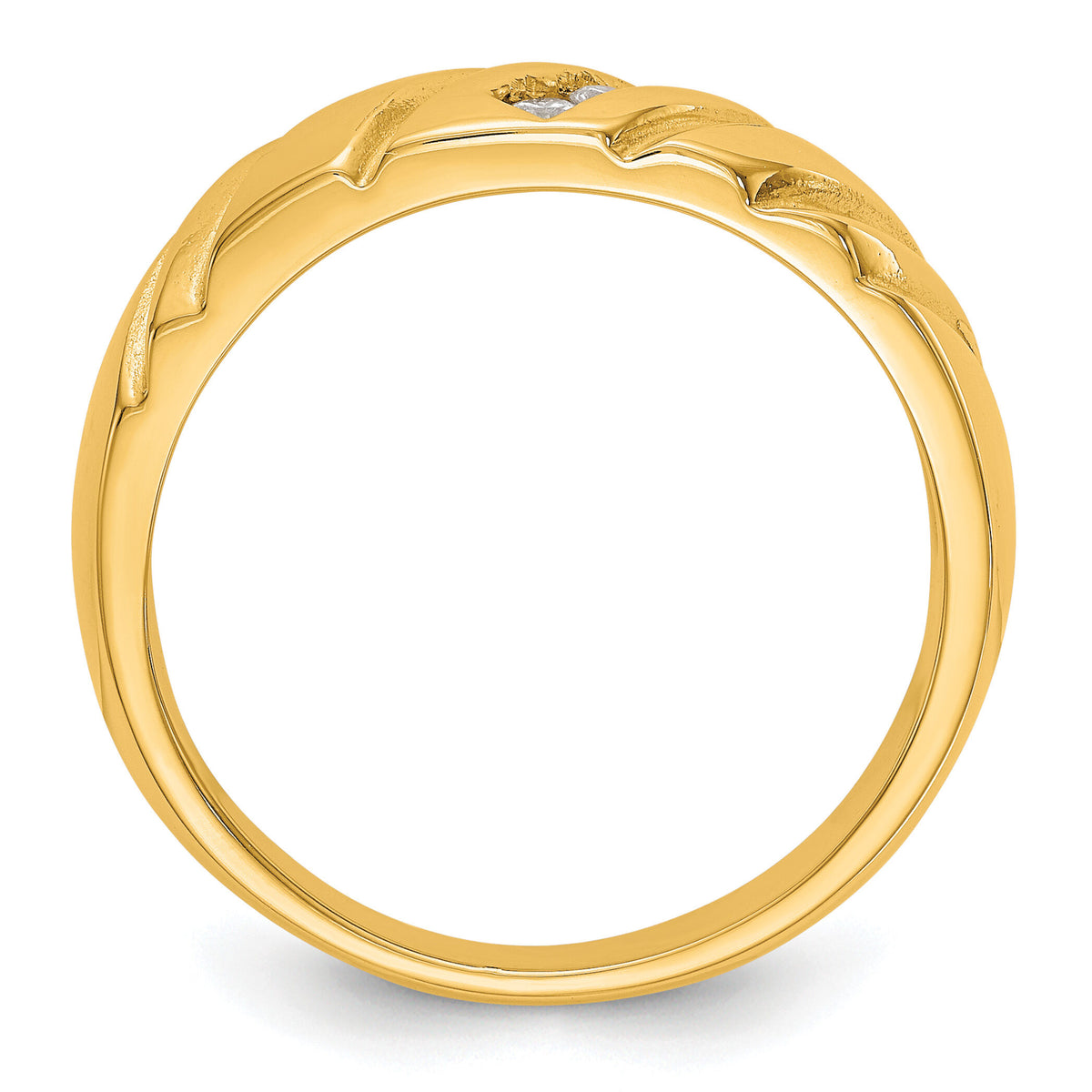 14K Diamond Men's Band-RM3501B