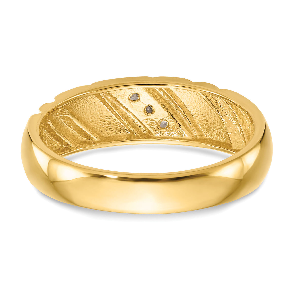 14K Diamond Men's Band-RM3501B