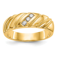 14K Diamond Men's Band-RM3501B