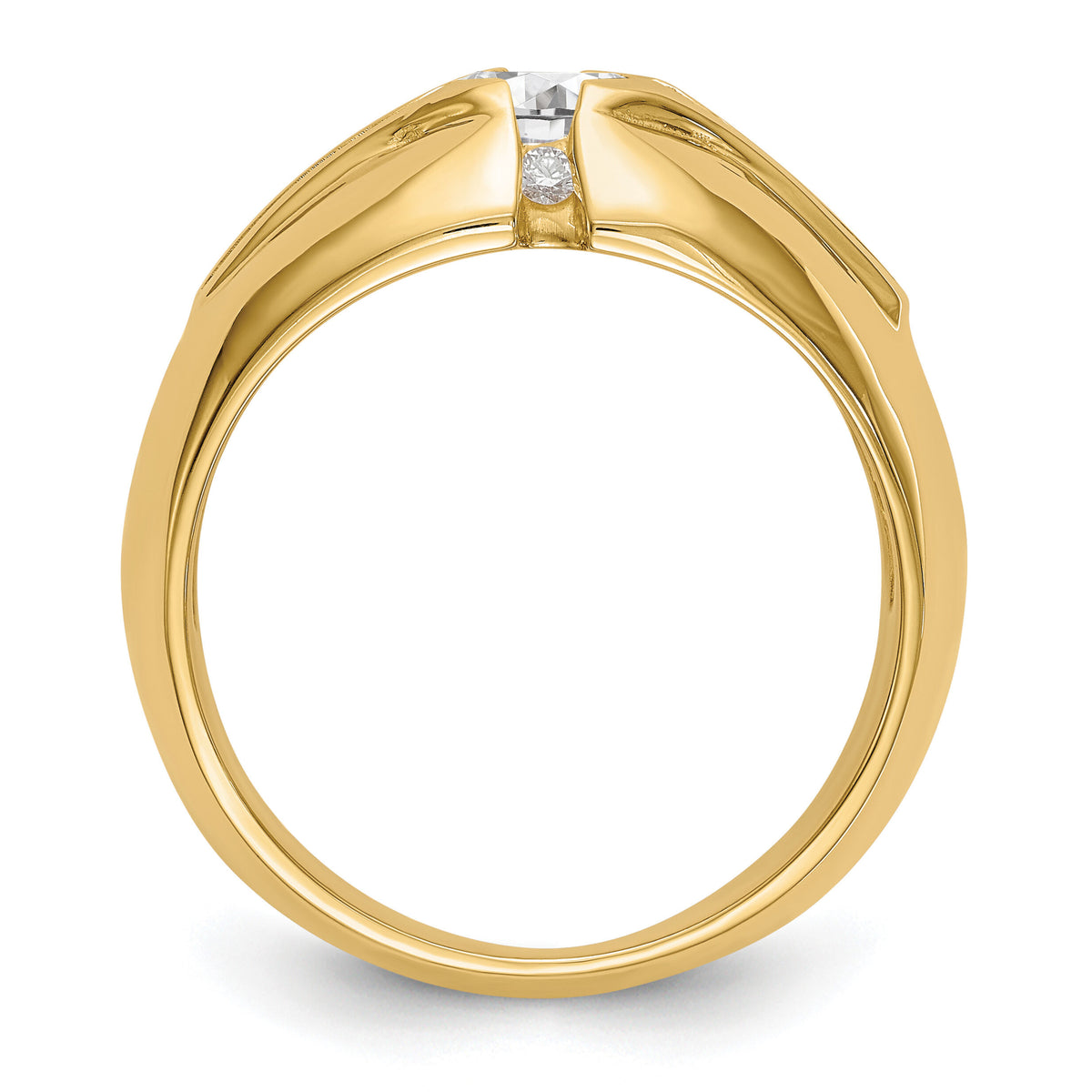 14K Men's Semi Mount Band Mounting-RM3502B