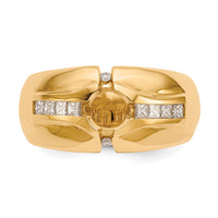 14K Men's Semi Mount Band Mounting-RM3502B
