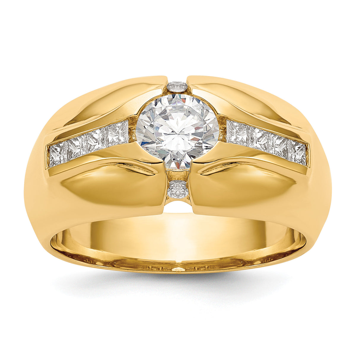 14K Men's Semi Mount Band Mounting-RM3502B