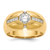 14K Men's Semi Mount Band Mounting-RM3502B