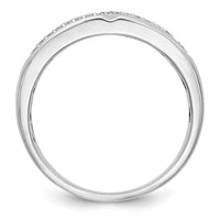 14K White Gold Diamond Men's Band-RM3510B