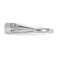 14K White Gold Diamond Men's Band-RM3510B
