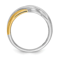 14k Two-tone Diamond Men's Ring-RM3674B