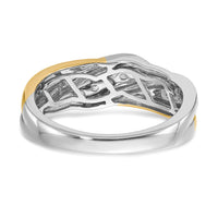 14k Two-tone Diamond Men's Ring-RM3674B