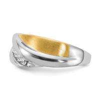 14k Two-tone Diamond Men's Ring-RM3675B