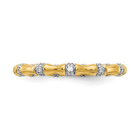 14k Diamond Fancy Bamboo Ring-RM3722