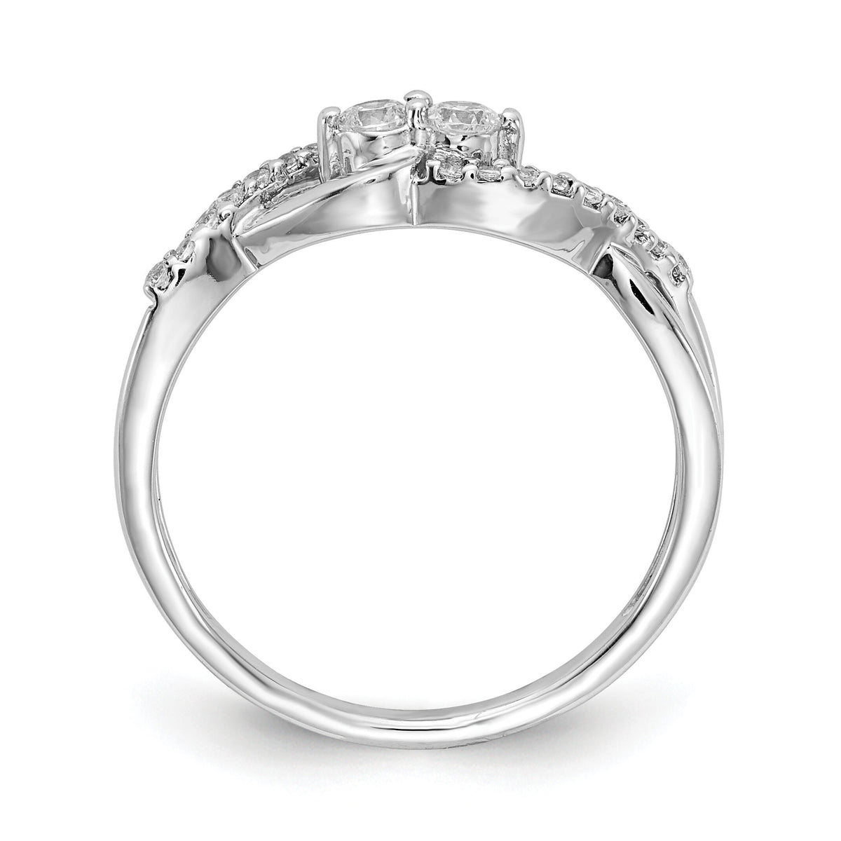 14k White Gold Diamond Fancy Ring-RM3840