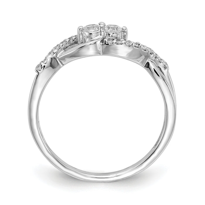 14k White Gold Diamond Fancy Ring-RM3840