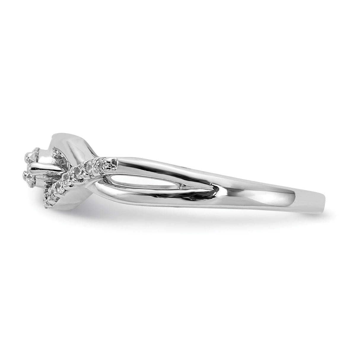 14k White Gold Diamond Fancy Ring-RM3840