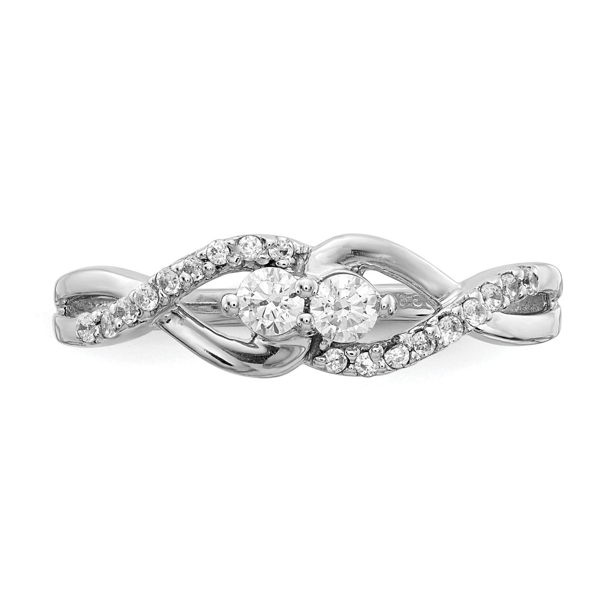 14k White Gold Diamond Fancy Ring-RM3840