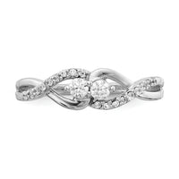 14k White Gold Diamond Fancy Ring-RM3840