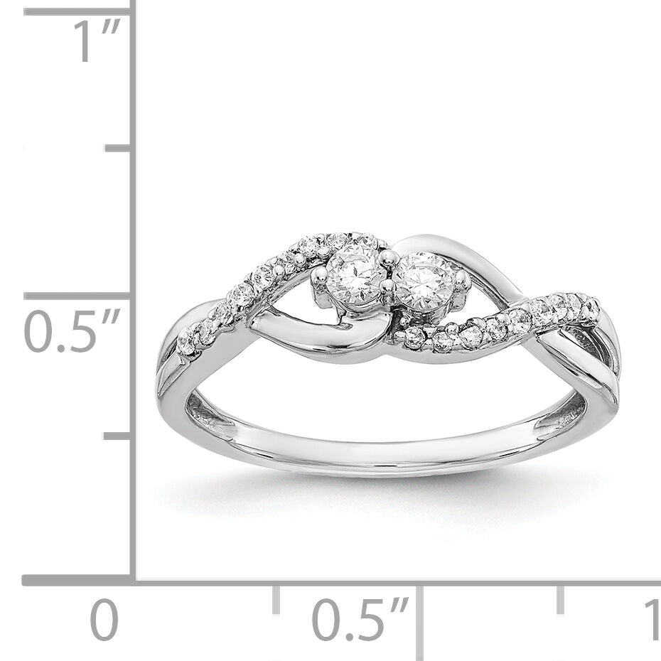 14k White Gold Diamond Fancy Ring-RM3840