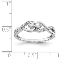 14k White Gold Diamond Fancy Ring-RM3840