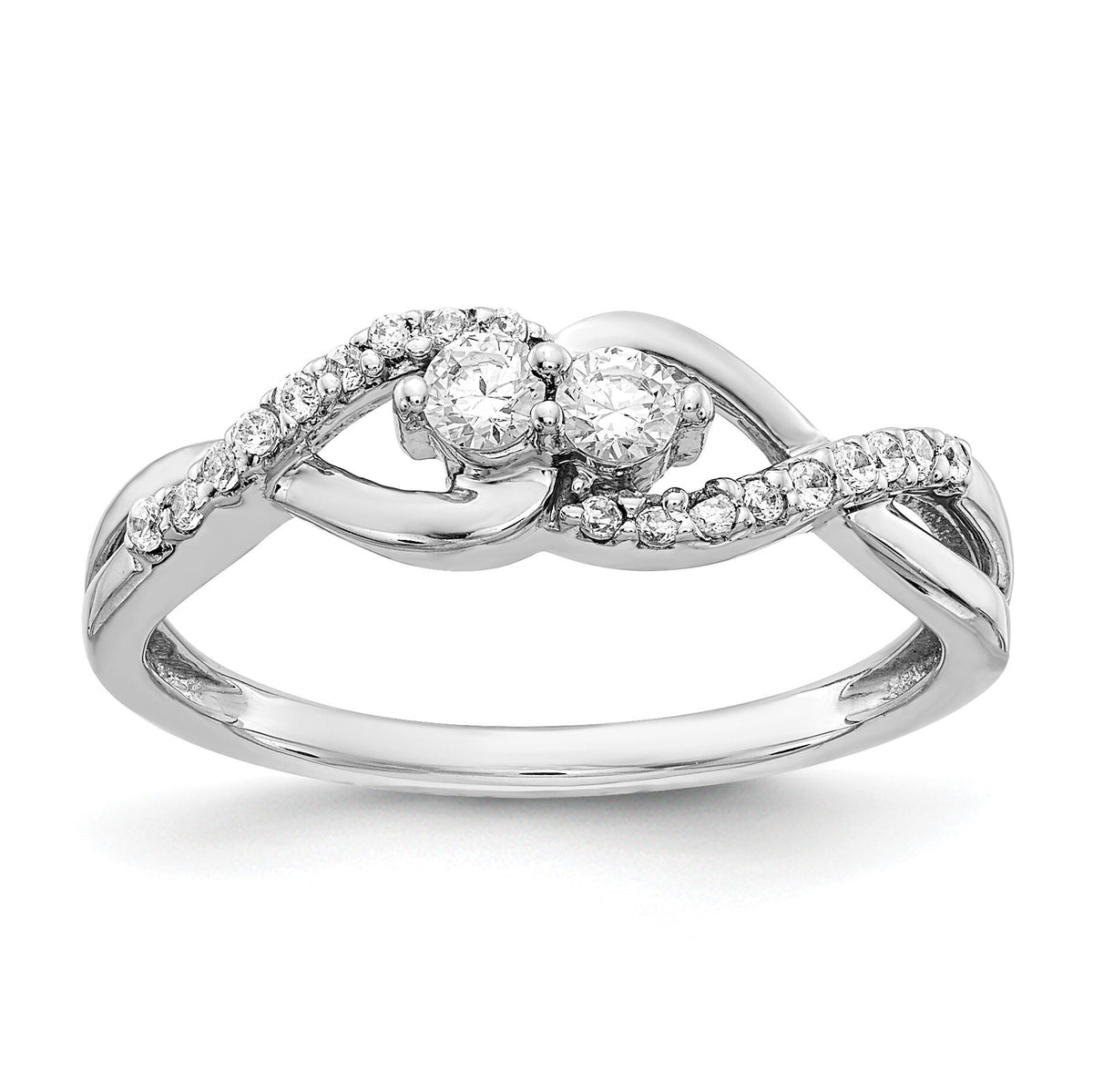 14k White Gold Diamond Fancy Ring-RM3840