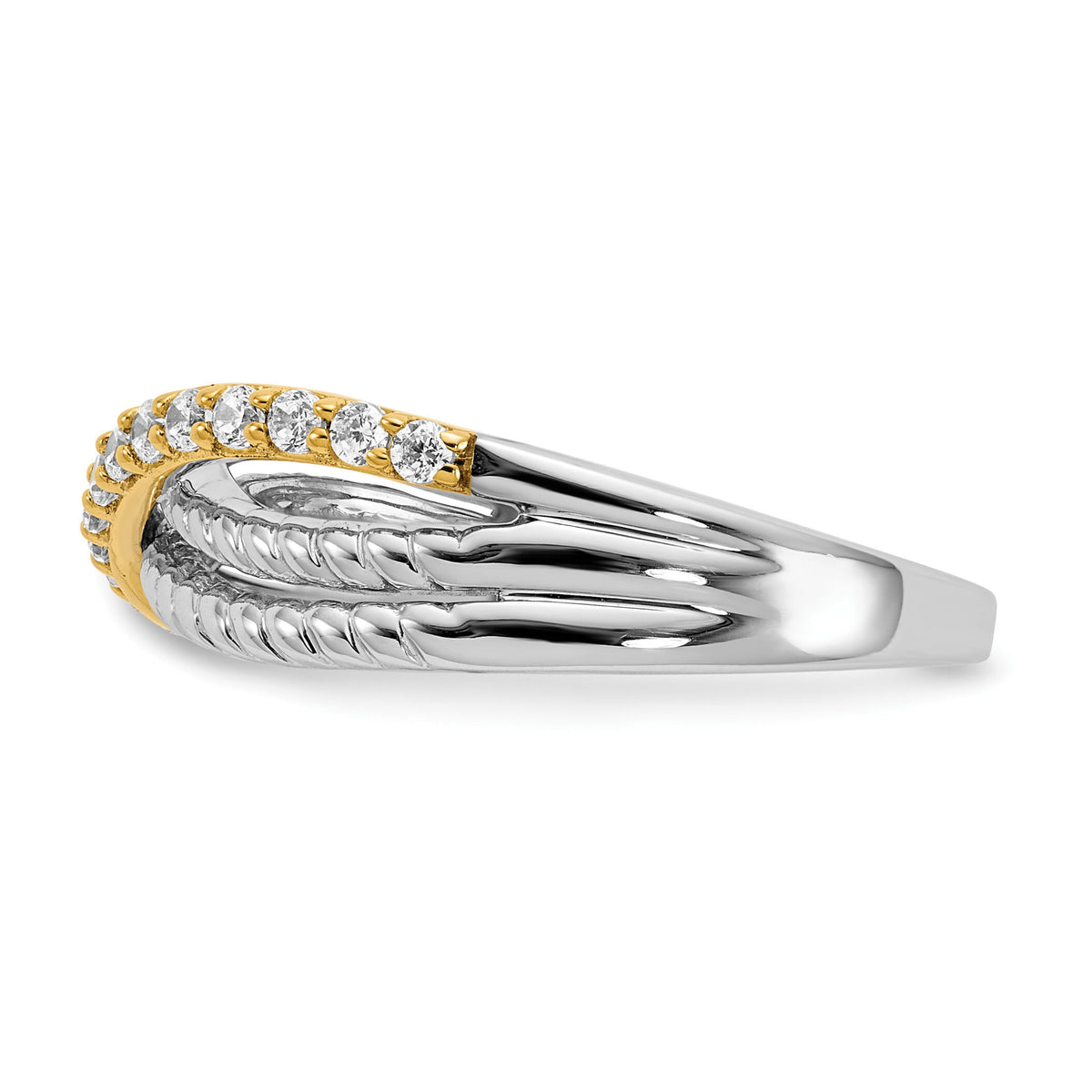 14k Two-tone Diamond Fancy Ring-RM3857