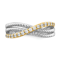 14k Two-tone Diamond Fancy Ring-RM3857