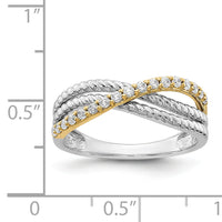 14k Two-tone Diamond Fancy Ring-RM3857