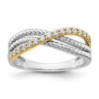 14k Two-tone Diamond Fancy Ring-RM3857