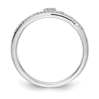 14k White Gold Diamond Tiara Ring-RM3892