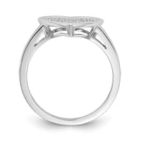 14k White Gold Diamond Fancy Heart Ring-RM4014