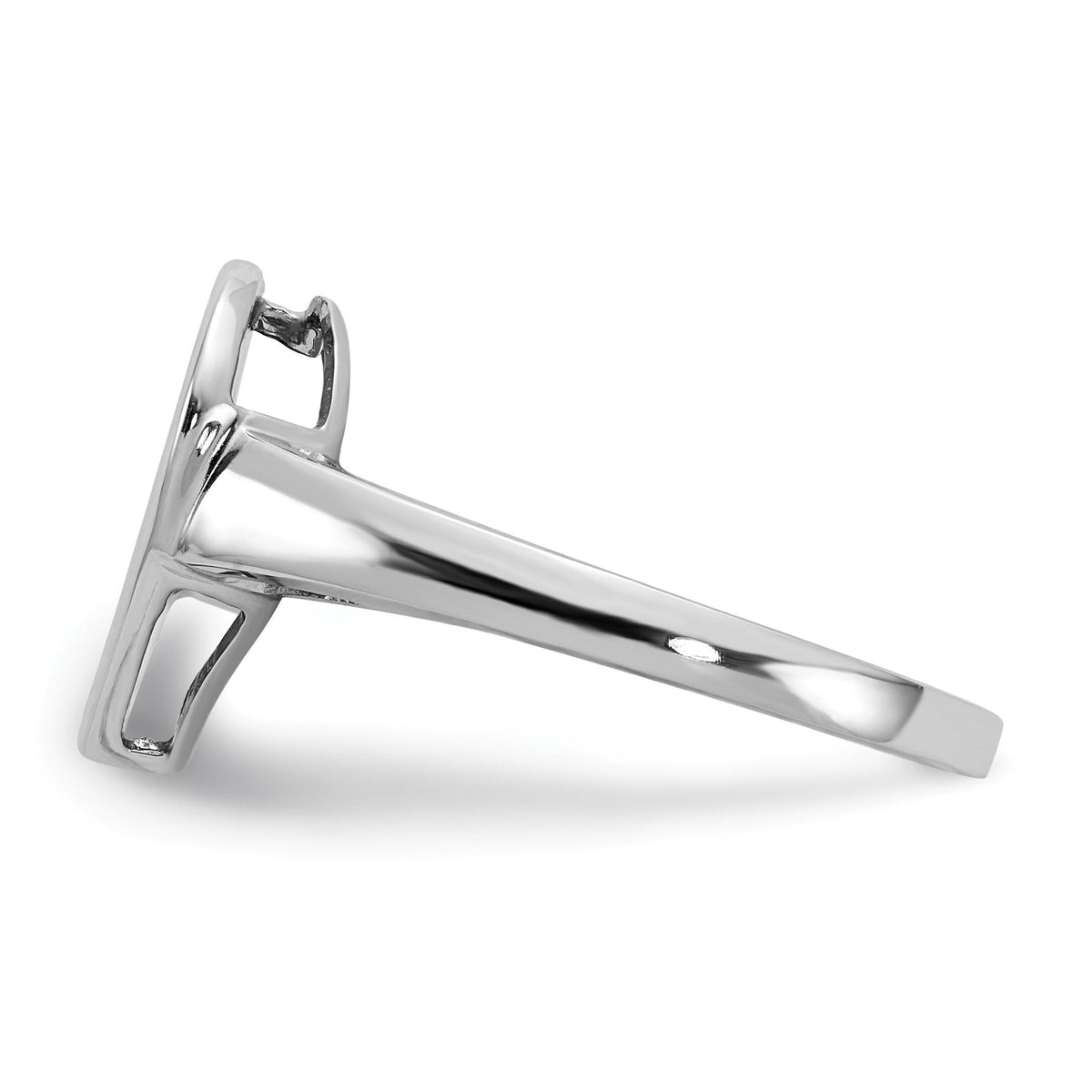 14k White Gold Diamond Fancy Heart Ring-RM4014