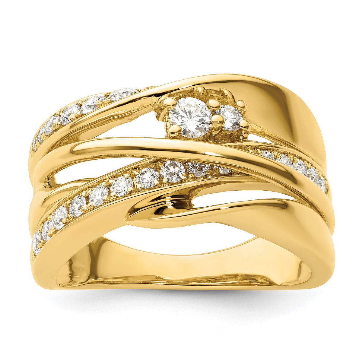 14k Fancy Diamond Ring-RM4248