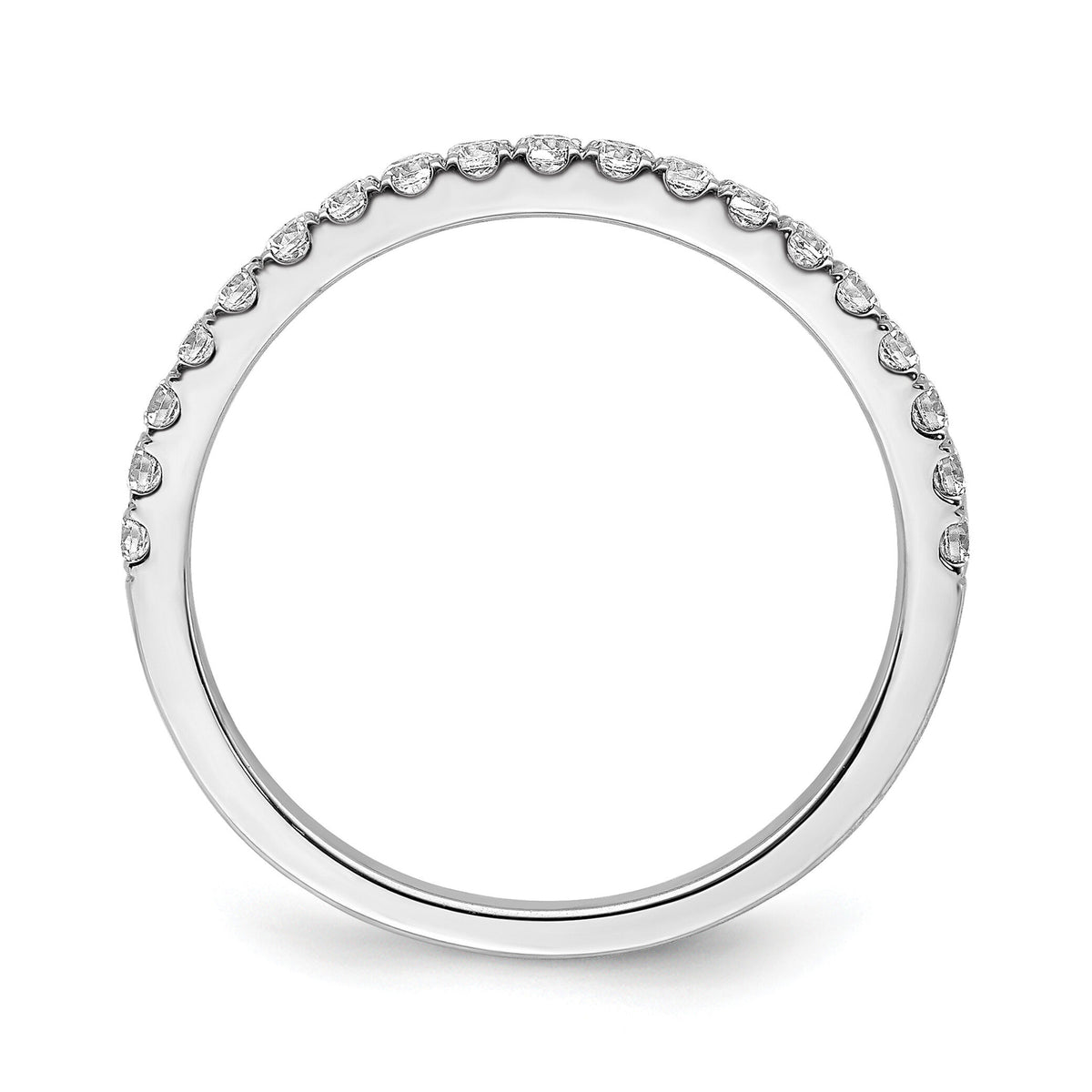 14k White Gold Diamond Band-RM4298