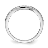 14k White Gold Diamond Ring Guard-RM4301
