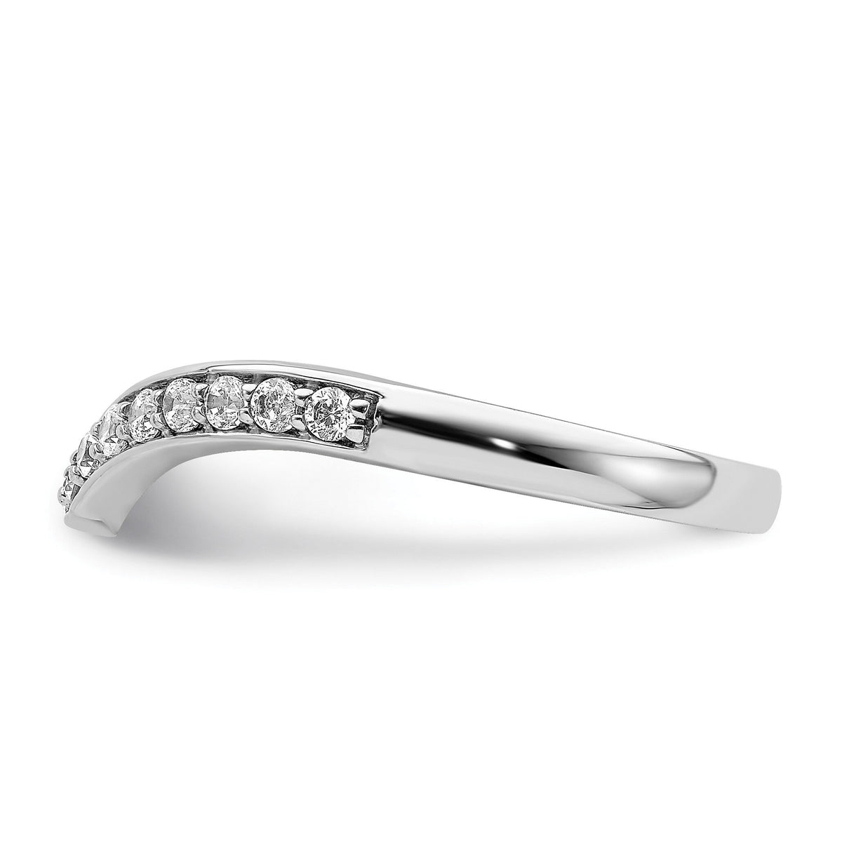 14k White Gold Diamond Ring Guard-RM4301
