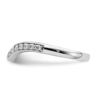 14k White Gold Diamond Ring Guard-RM4301