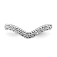 14k White Gold Diamond Ring Guard-RM4301