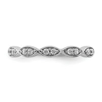 14k White Gold Fancy Diamond Band-RM4305
