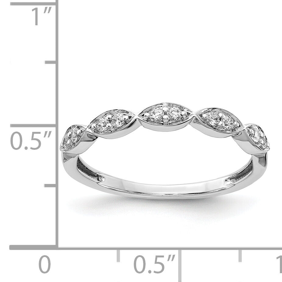 14k White Gold Fancy Diamond Band-RM4305