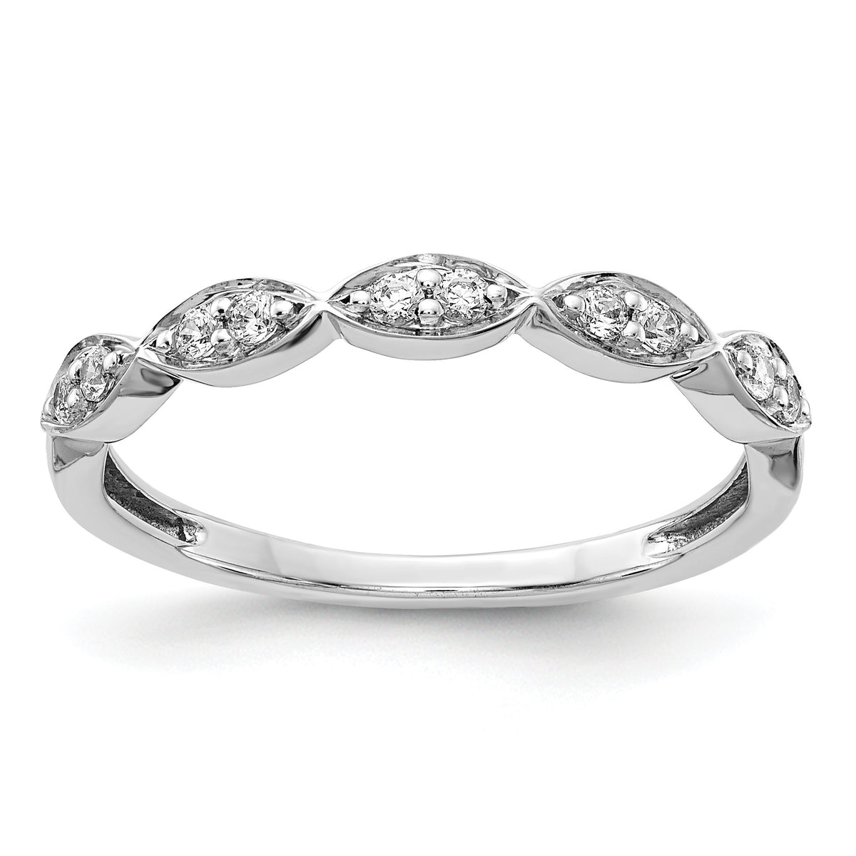 14k White Gold Fancy Diamond Band-RM4305-015-WA