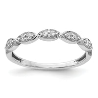 14k White Gold Fancy Diamond Band-RM4305