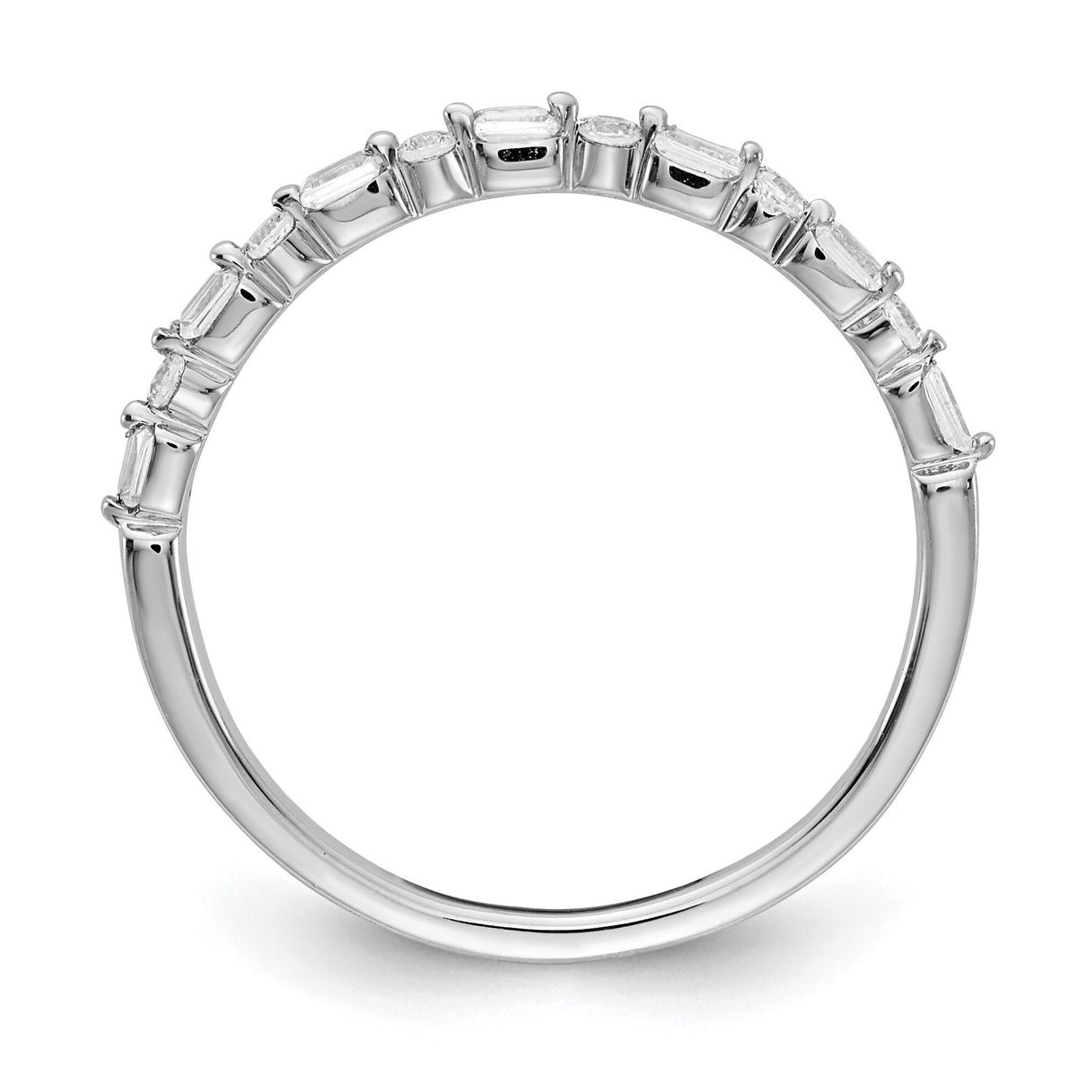 14k White Gold Fancy Diamond Band-RM4308
