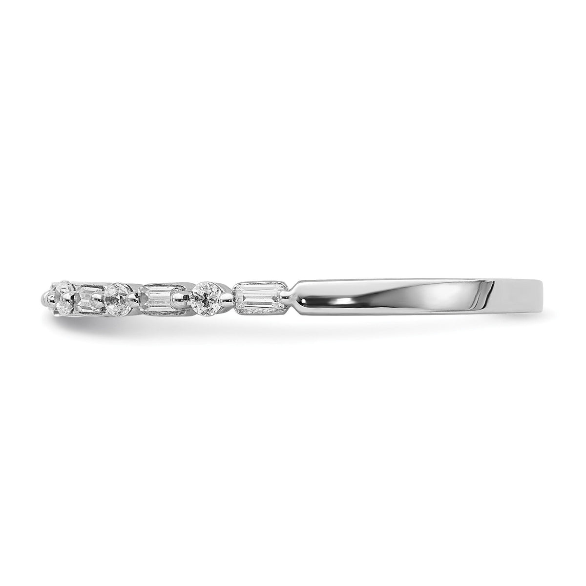 14k White Gold Fancy Diamond Band-RM4308