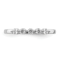 14k White Gold 5-stone Diamond Ring-RM4310